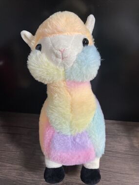 Peek-A-Boo Toys Llama Rainbow Stuffed Animal Plush 12”